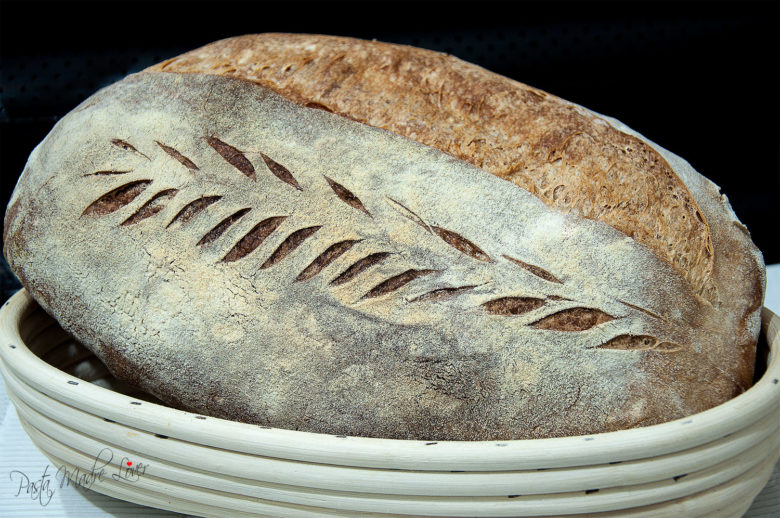 Pane senza impasto (no knead bread) con mix di grani teneri