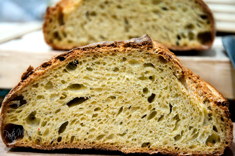 Pane con farina Tridordeum e tris di lieviti