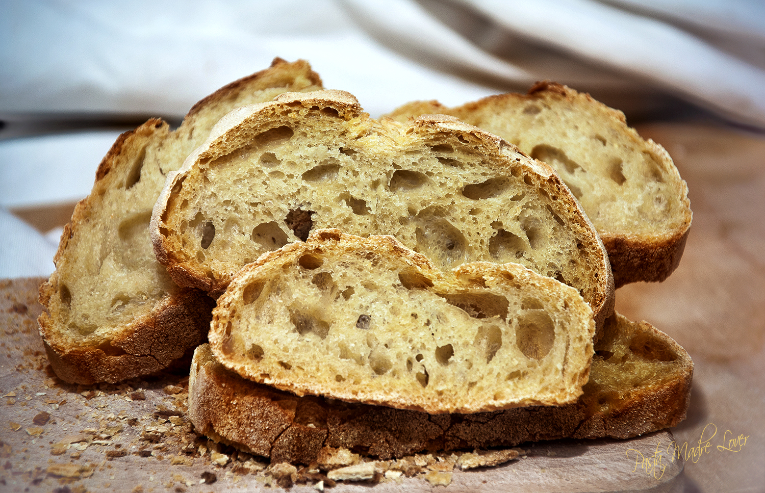 Pane senza impasto con farina tridordeum